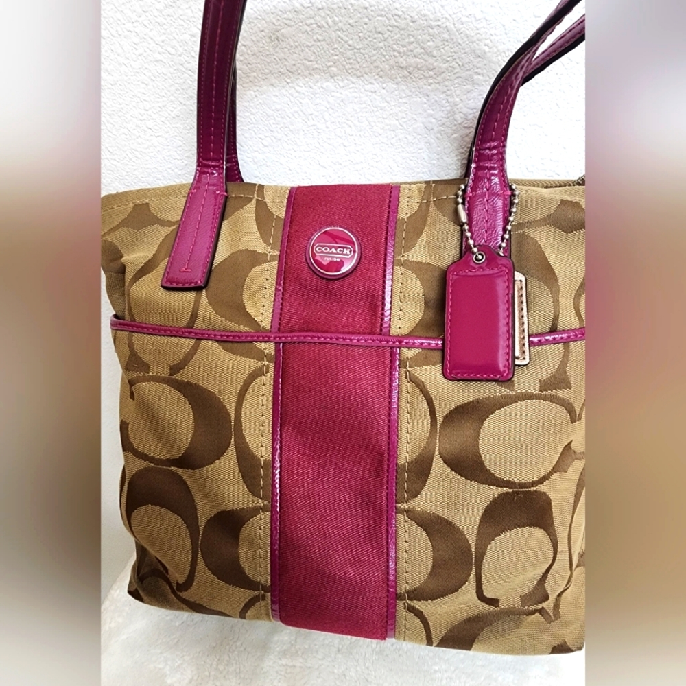 Purple Coach Purse
